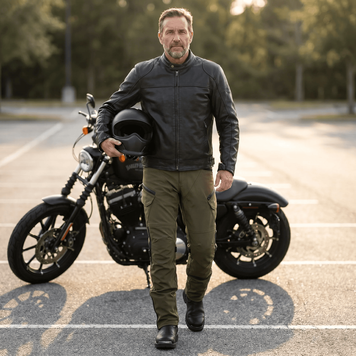 Pantalón Vaquero Moto con Protecciones Rodilla y Cadera | Marco