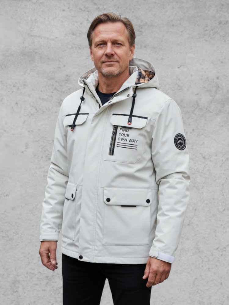 Chaqueta de Invierno Hombre con Capucha Acolchada | Harden™