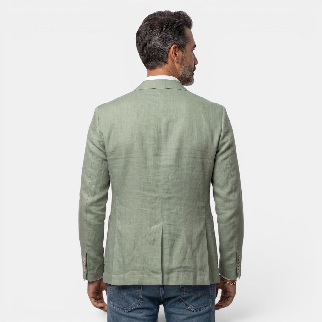 Americana Elegante Ligera con Solapa Clásica Blazer Hombre Slim Fit Premium