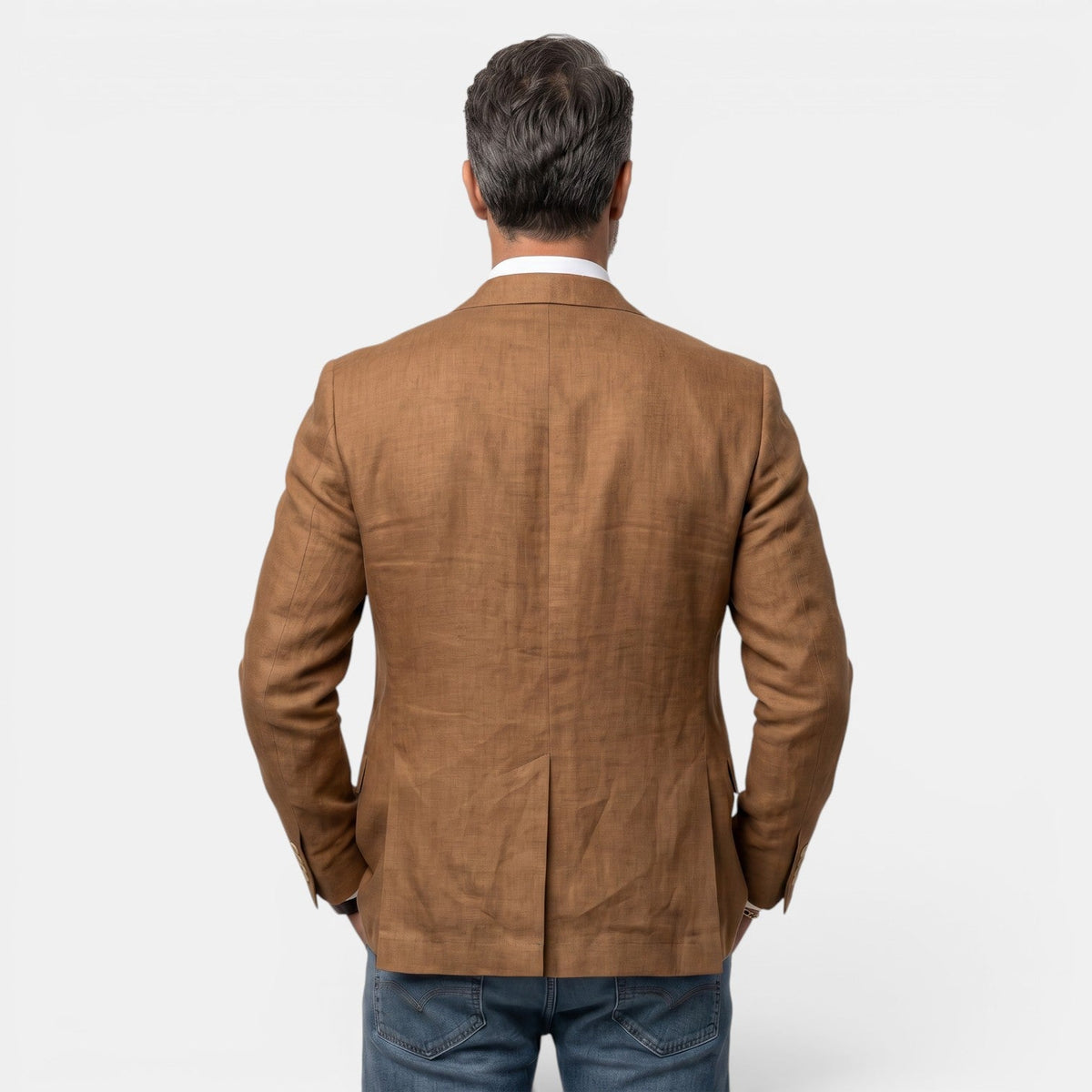 Americana Elegante Ligera con Solapa Clásica Blazer Hombre Slim Fit Premium