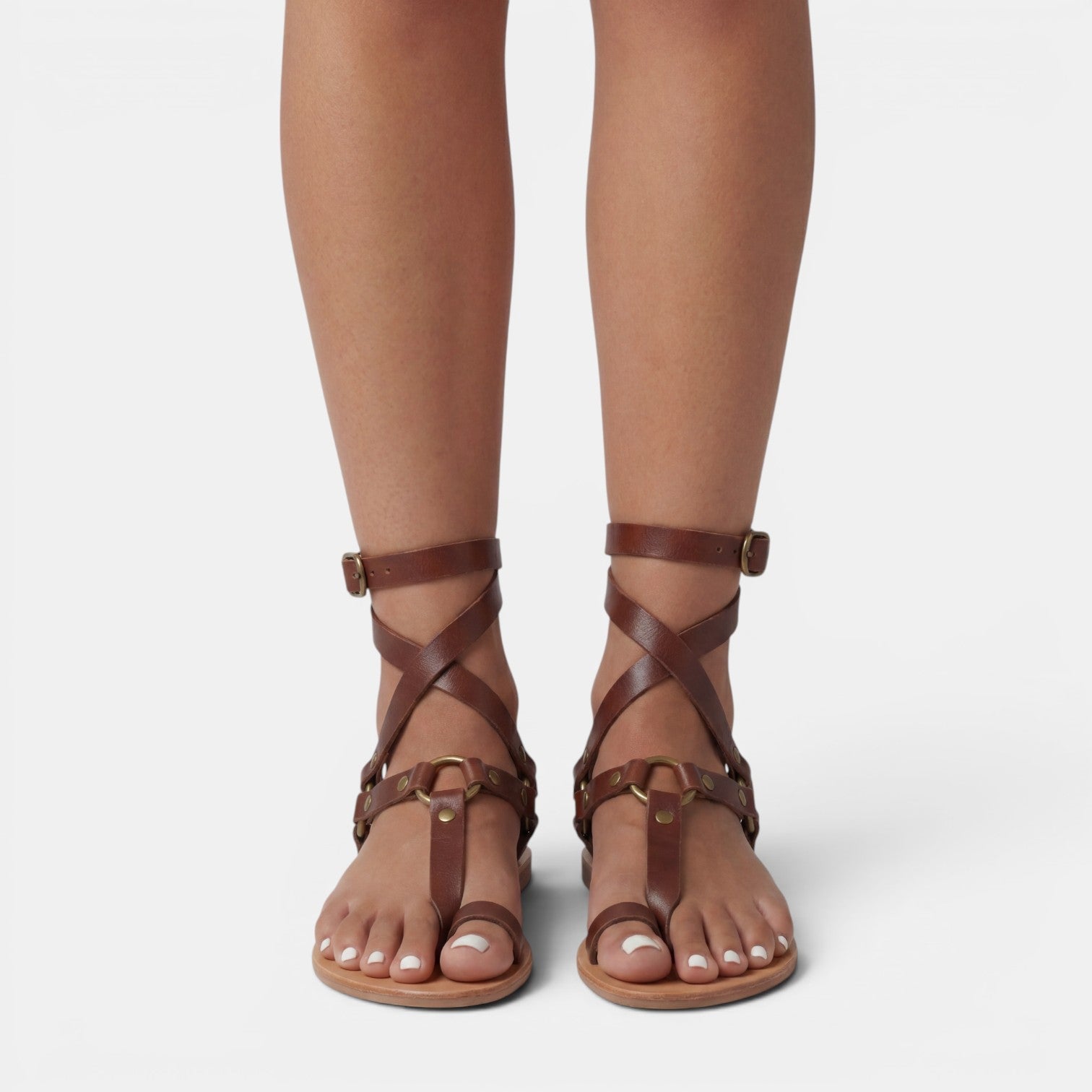 Sandalias Mujer Serpiente Planas