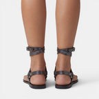 Sandalias Mujer Serpiente Planas
