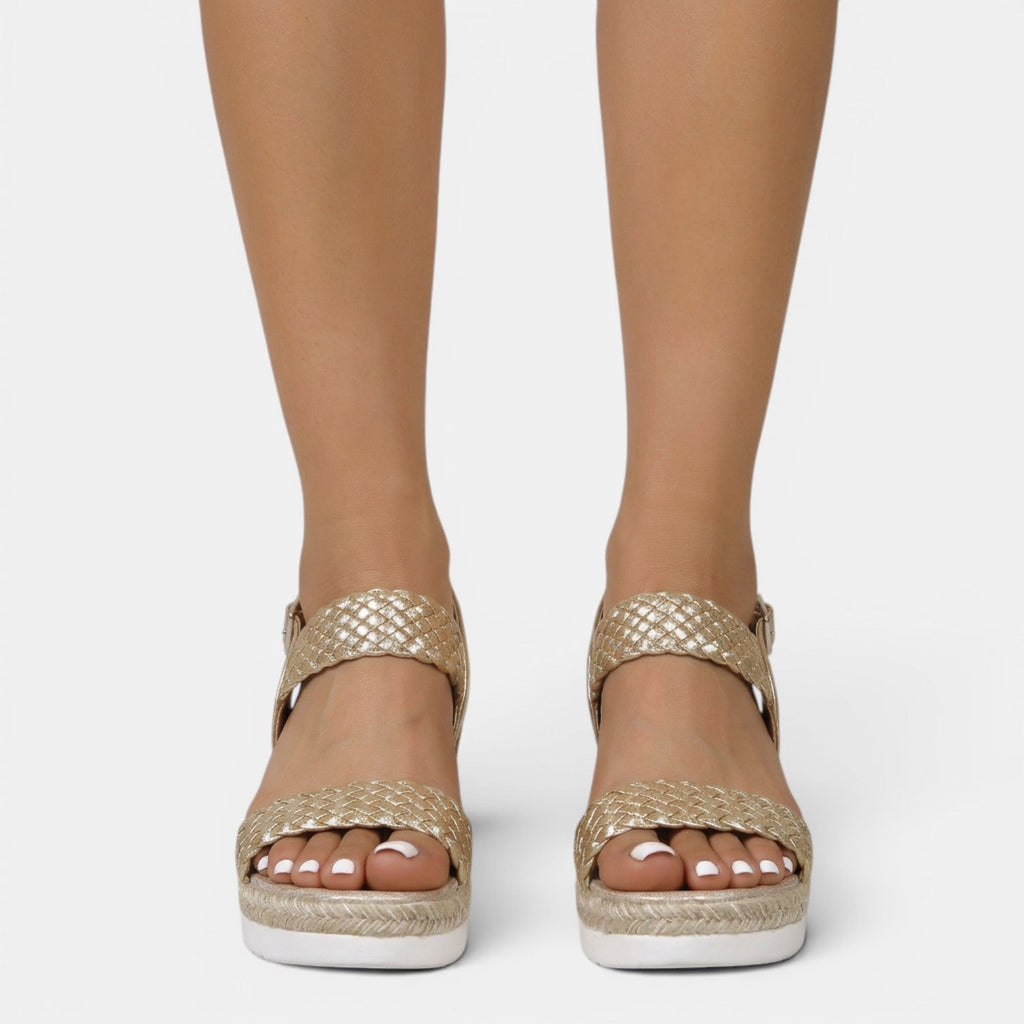 Sandalias Cuero Mujer Plataforma | Leila