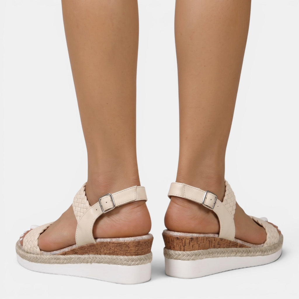 Sandalias Cuero Mujer Plataforma | Leila