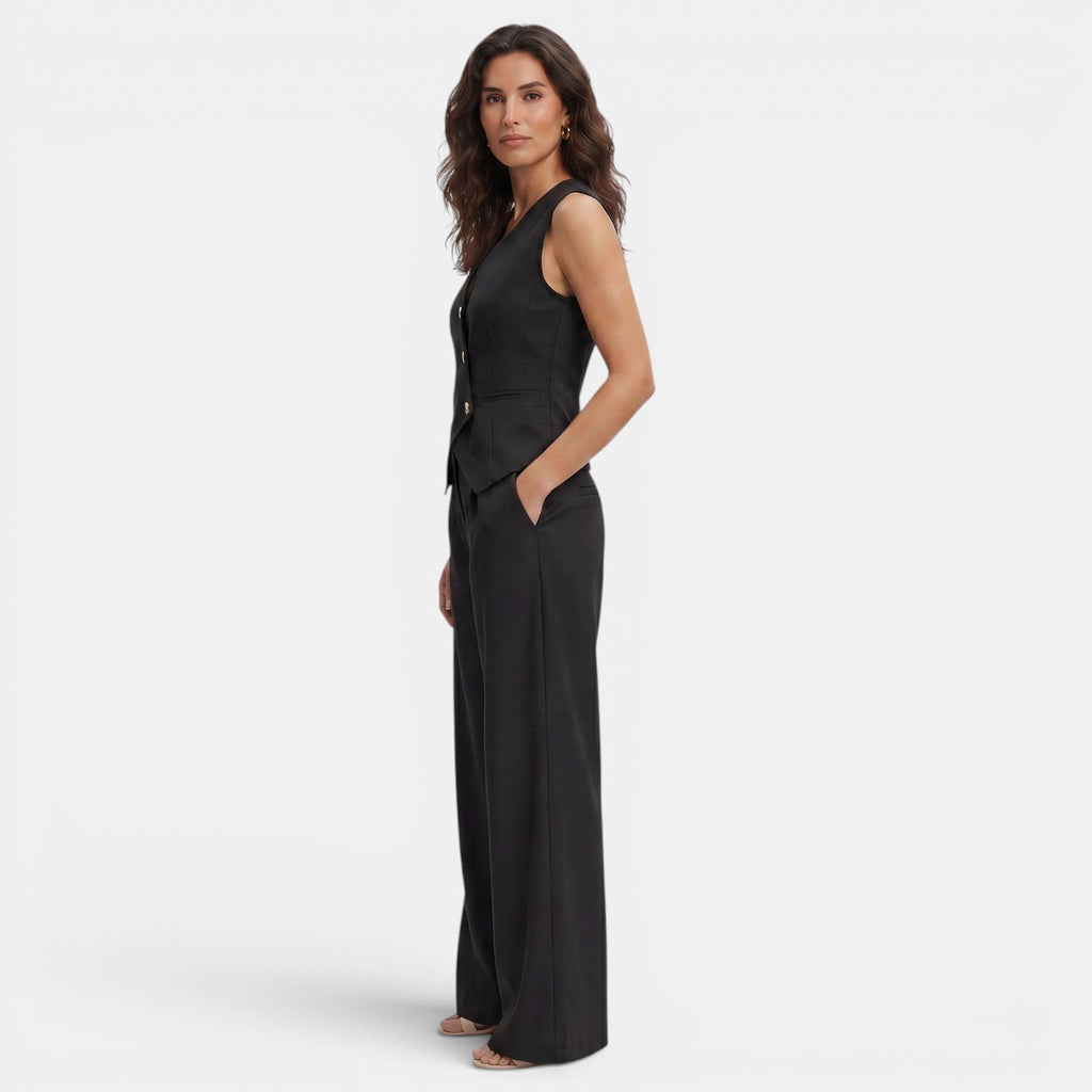 Conjunto Elegante Mujer Chaleco y Pantalón | Andalucia