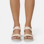 Sandalias Cuero Mujer Plataforma | Leila
