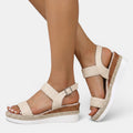 Sandalias Cuero Mujer Plataforma | Leila