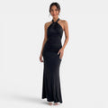 Vestido Largo Halter Elegante Mujer | Ana