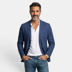 Americana Elegante Ligera con Solapa Clásica Blazer Hombre Slim Fit Premium