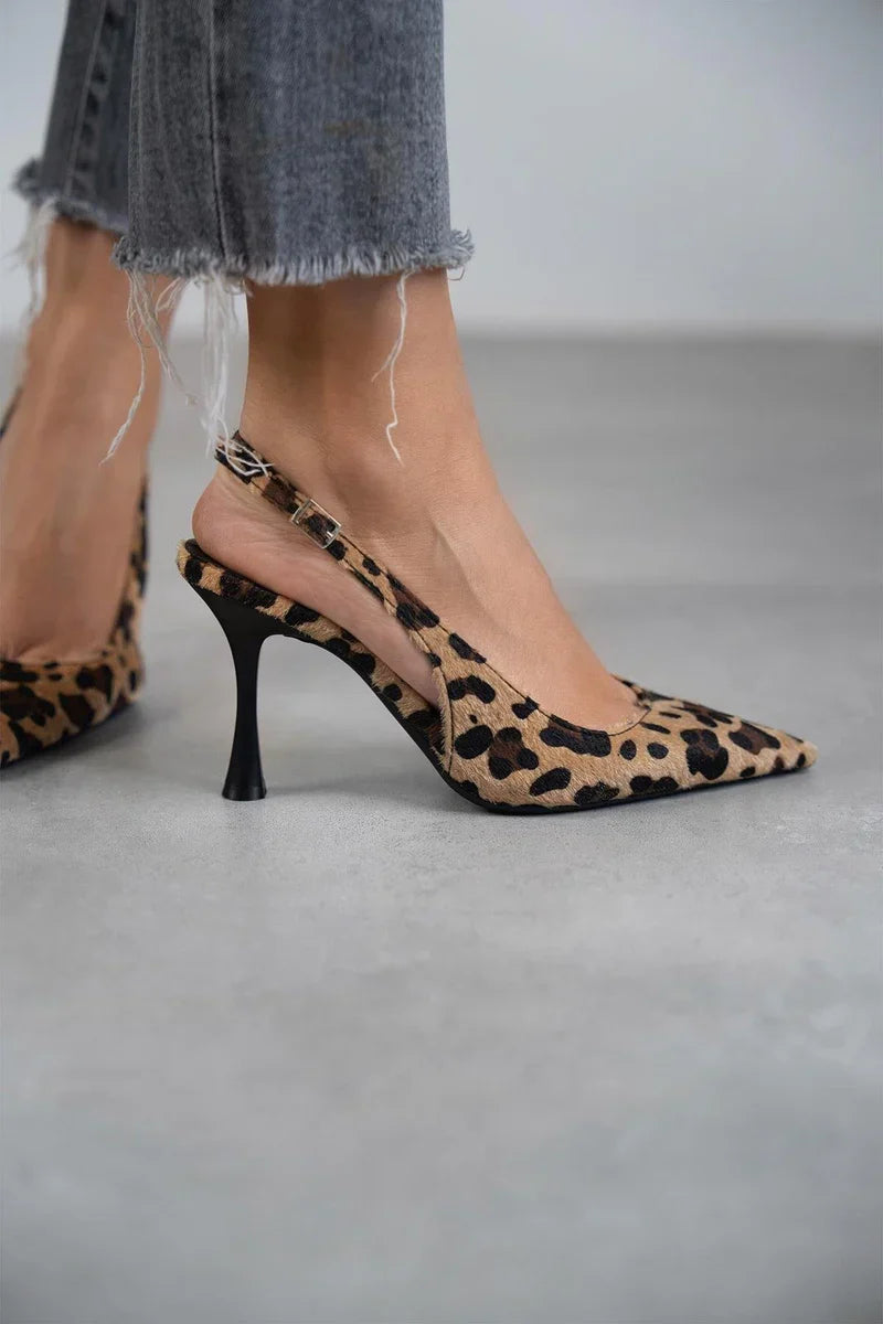 Zapatos de tacón de leopardo | Monica