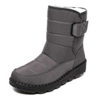 Botas Impermeables Planas Mujer Forro Cálido Velcro | Nerea