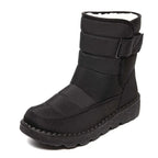 Botas Impermeables Planas Mujer Forro Cálido Velcro | Nerea