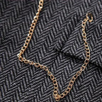 Chaleco de Tweed Hombre Espiga Solapa Entallado | Nicolas