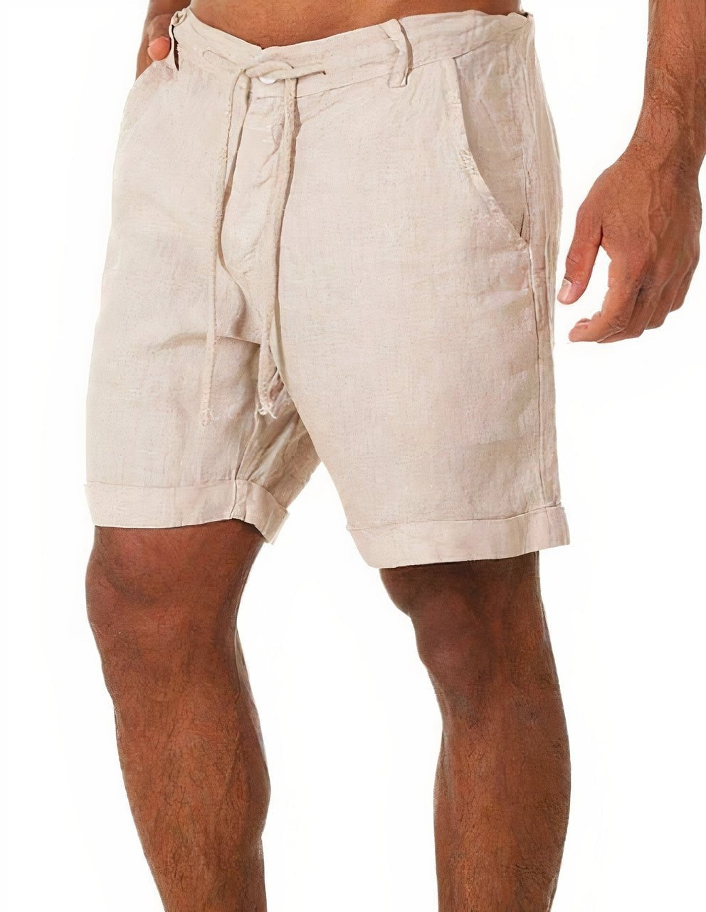 Pantalón Corto de Lino Hombre Cintura Elástica | Gonzalo