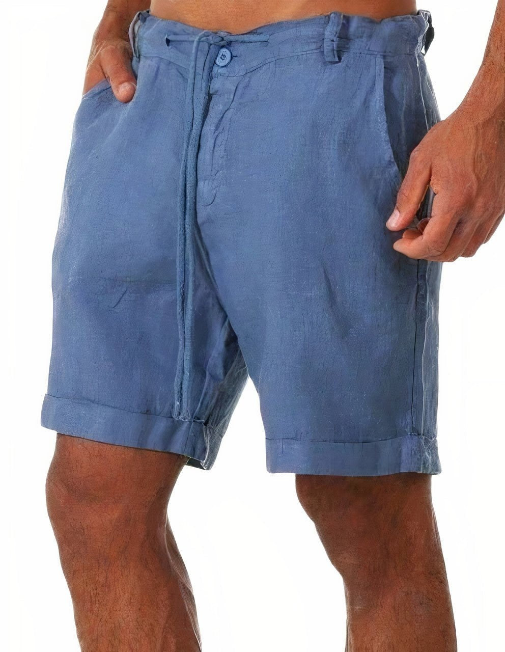 Pantalón Corto de Lino Hombre Cintura Elástica | Gonzalo