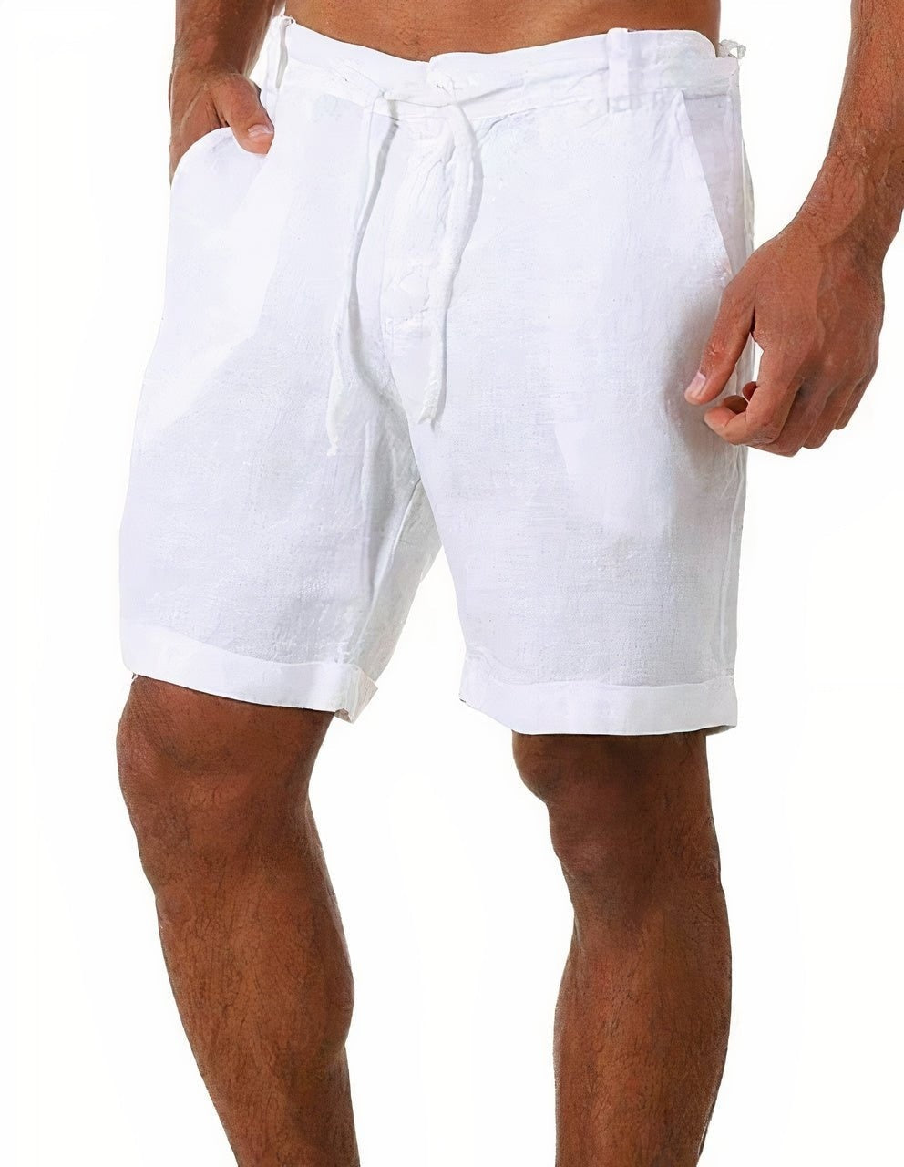 Pantalón Corto de Lino Hombre Cintura Elástica | Gonzalo