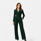 Mono Largo Elegante Mujer Escote V Manga Larga | Pilar
