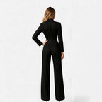 Mono Largo Elegante Mujer Escote V Manga Larga | Pilar