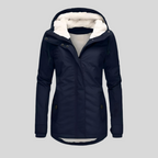 Parka Impermeable Mujer con Capucha Forro Borreguito | Rocio