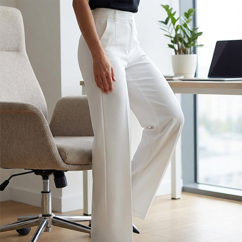 Pantalones de traje de mujer de cintura alta | Sandra