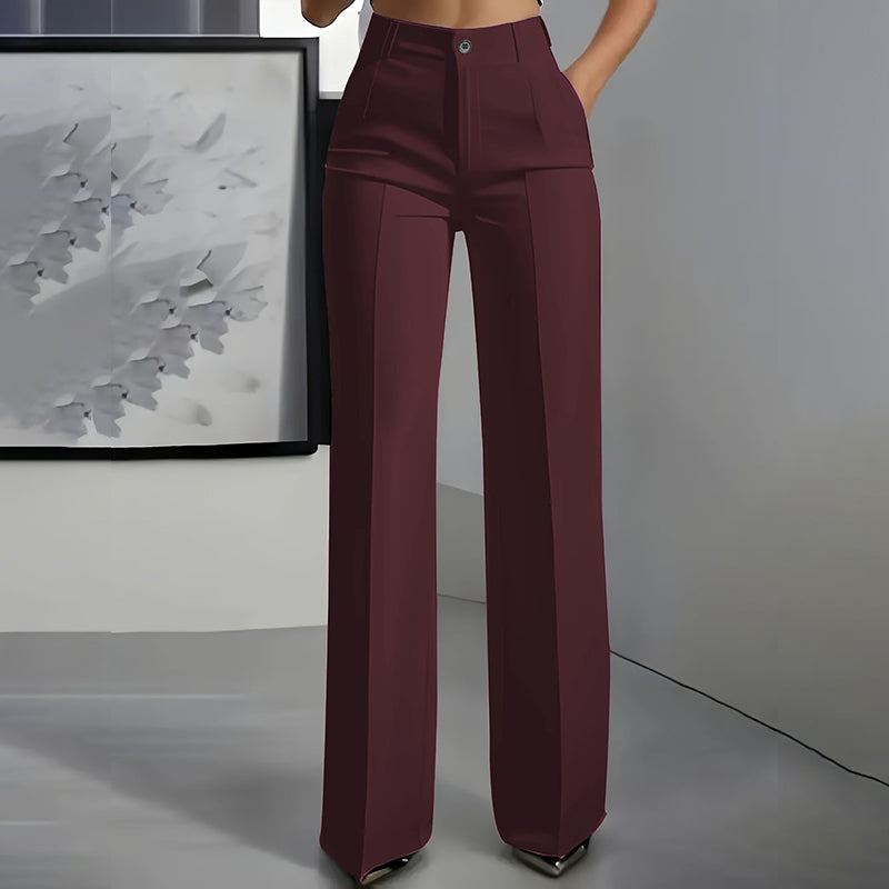 Pantalones de traje de mujer de cintura alta | Sandra