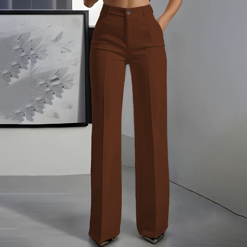 Pantalones de traje de mujer de cintura alta | Sandra