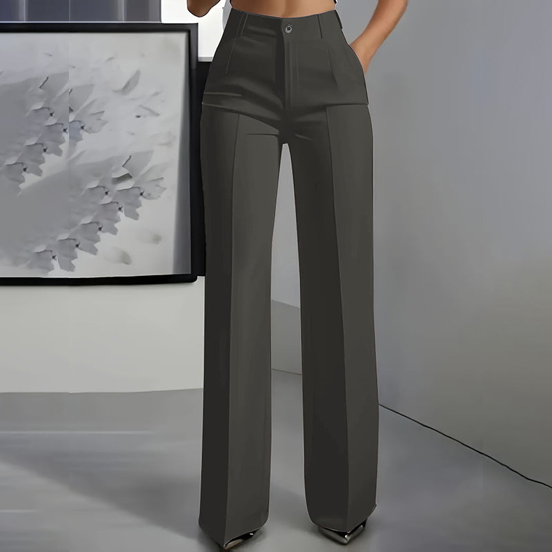 Pantalones de traje de mujer de cintura alta | Sandra