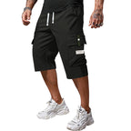 Pantalones cargo capri informales para hombre con cordón ajustable | Alex