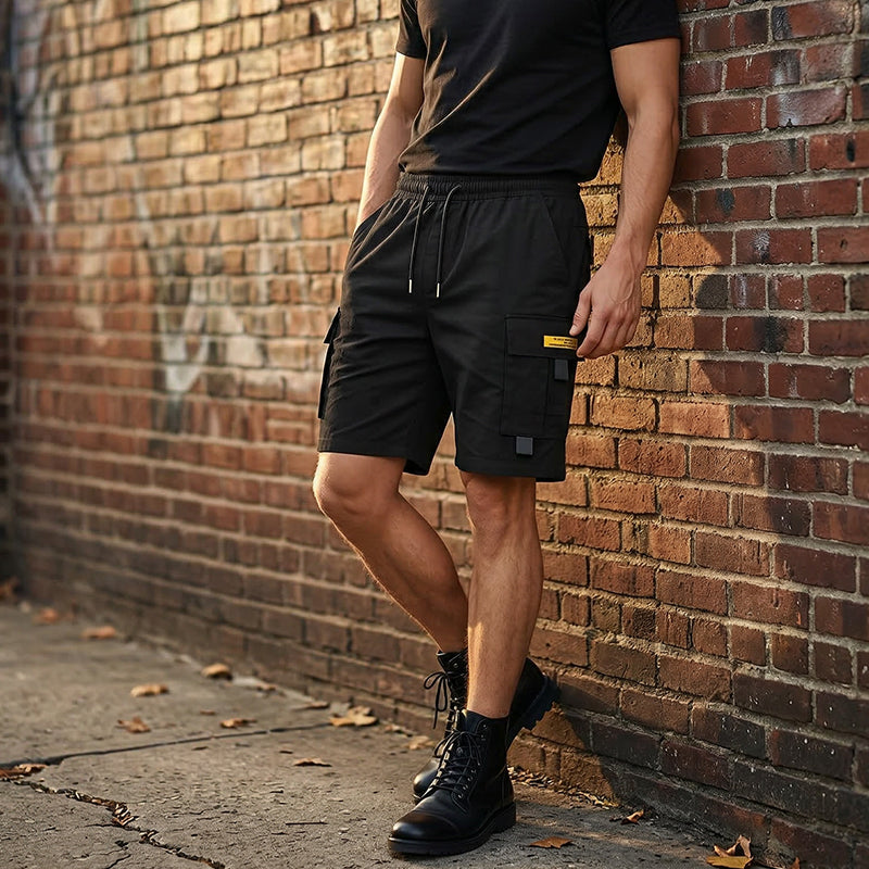 Pantalones cortos cargo informales para hombre con cordón ajustable | Alonso