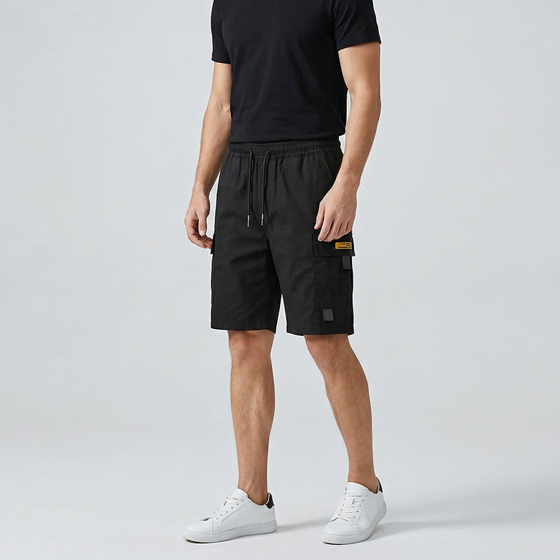 Pantalones cortos cargo informales para hombre con cordón ajustable | Alonso