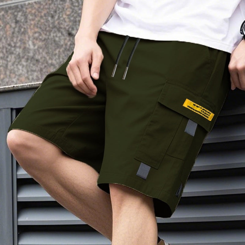 Pantalones cortos cargo informales para hombre con cordón ajustable | Alonso