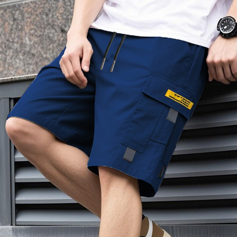 Pantalones cortos cargo informales para hombre con cordón ajustable | Alonso