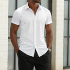 Camisa de Vestir de Manga Corta Hombre Slim Fit | Tomas