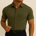 Camisa de Vestir de Manga Corta Hombre Slim Fit | Tomas