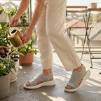 Sandalias con plataforma de material transpirable | Ana