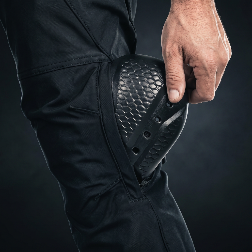 Pantalón Vaquero Moto con Protecciones Rodilla y Cadera | Marco