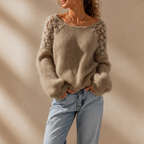 Jersey de Punto con Detalle de Encaje | Adela