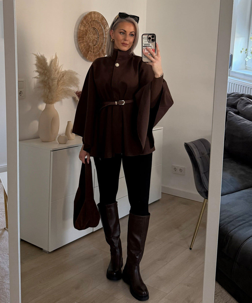 Botas Altas con Tacón Forradas Mujer | Chira Marrón